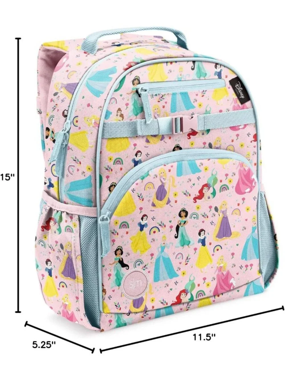 Disney Princess Kids Backpack for School | 12L, Perfect for Girls & Boys
